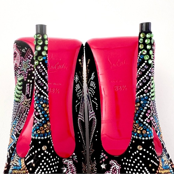 NWOB Christian Louboutin Multicolor Embellished Heels - Picture 12 of 14
